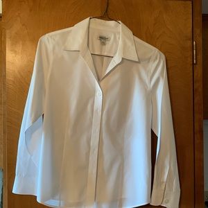 Coldwater Creek white 3/4 sleeved shirt.